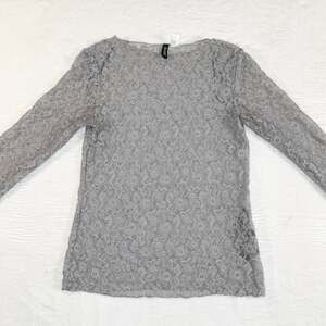 Divided by H&M Women’s Sheer lace top - Grey/Floral